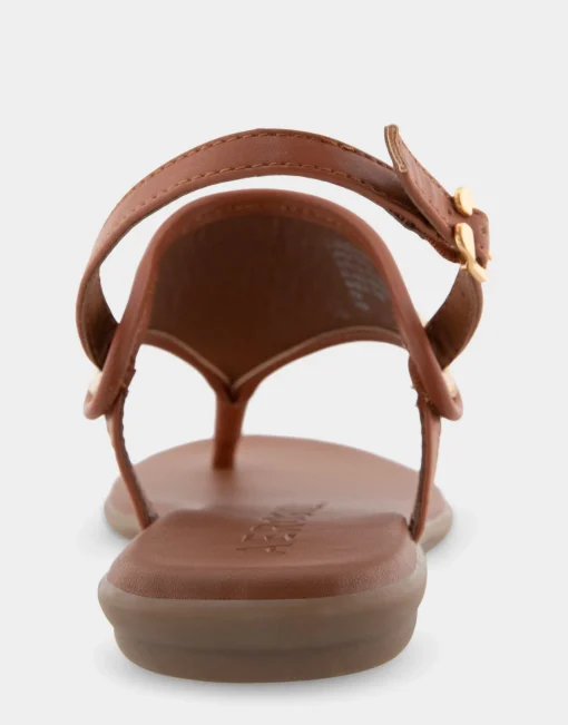 Comfortable Women's Back Strap Thong Sandal in Natural Rattan Combo Rattan Fabric