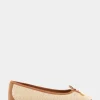 Comfortable Women's Ballet Flat in Natural Raffia Combo Raffia Fabric