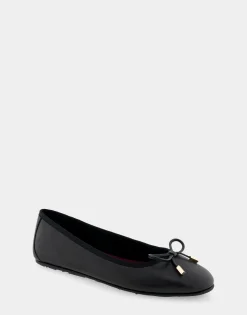 Comfortable Women's Ballet Flat in Black Leather