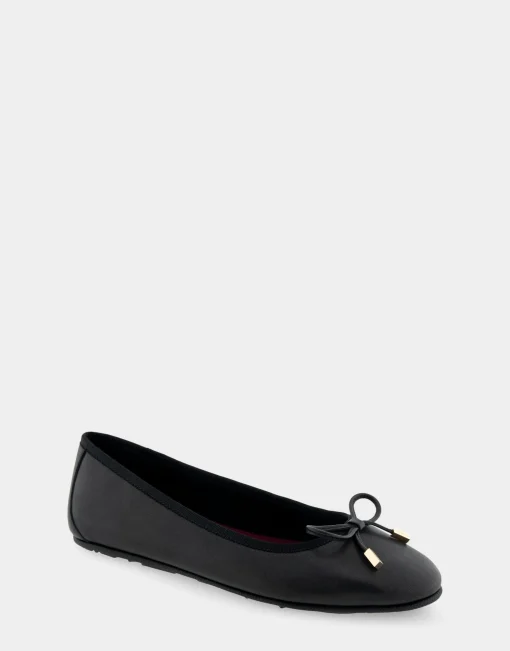Comfortable Women's Ballet Flat in Black Leather