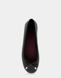 Comfortable Women's Ballet Flat in Black Leather