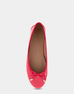 Comfortable Women's Ballet Flat in Virtual Pink Patent Faux Leather