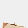 Comfortable Women's Collapsible Back Loafer in Natural Raffia Combo Raffia Fabric