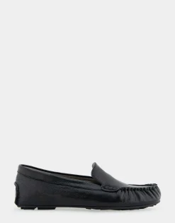 Comfortable Women's Driver in Black Leather