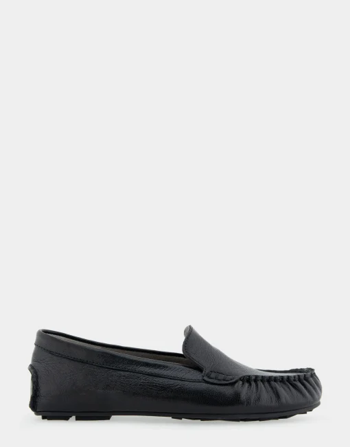 Comfortable Women's Driver in Black Leather