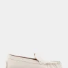 Comfortable Women's Driver in Eggnog Leather