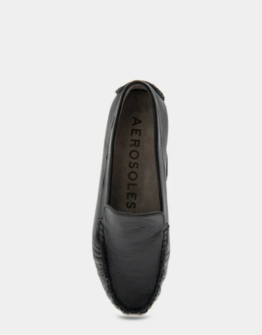 Comfortable Women's Driver in Black Leather