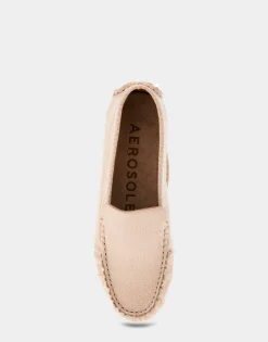 Comfortable Women's Driver in Cipria Snake Faux Leather