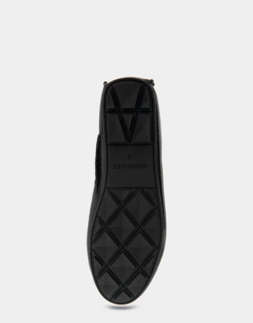 Comfortable Women's Driver in Black Leather
