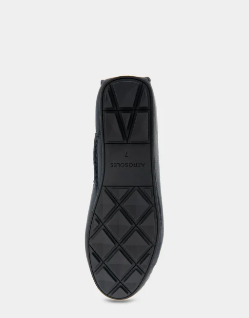 Comfortable Women's Driver in Navy Leather