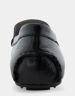 Comfortable Women's Driver in Black Leather