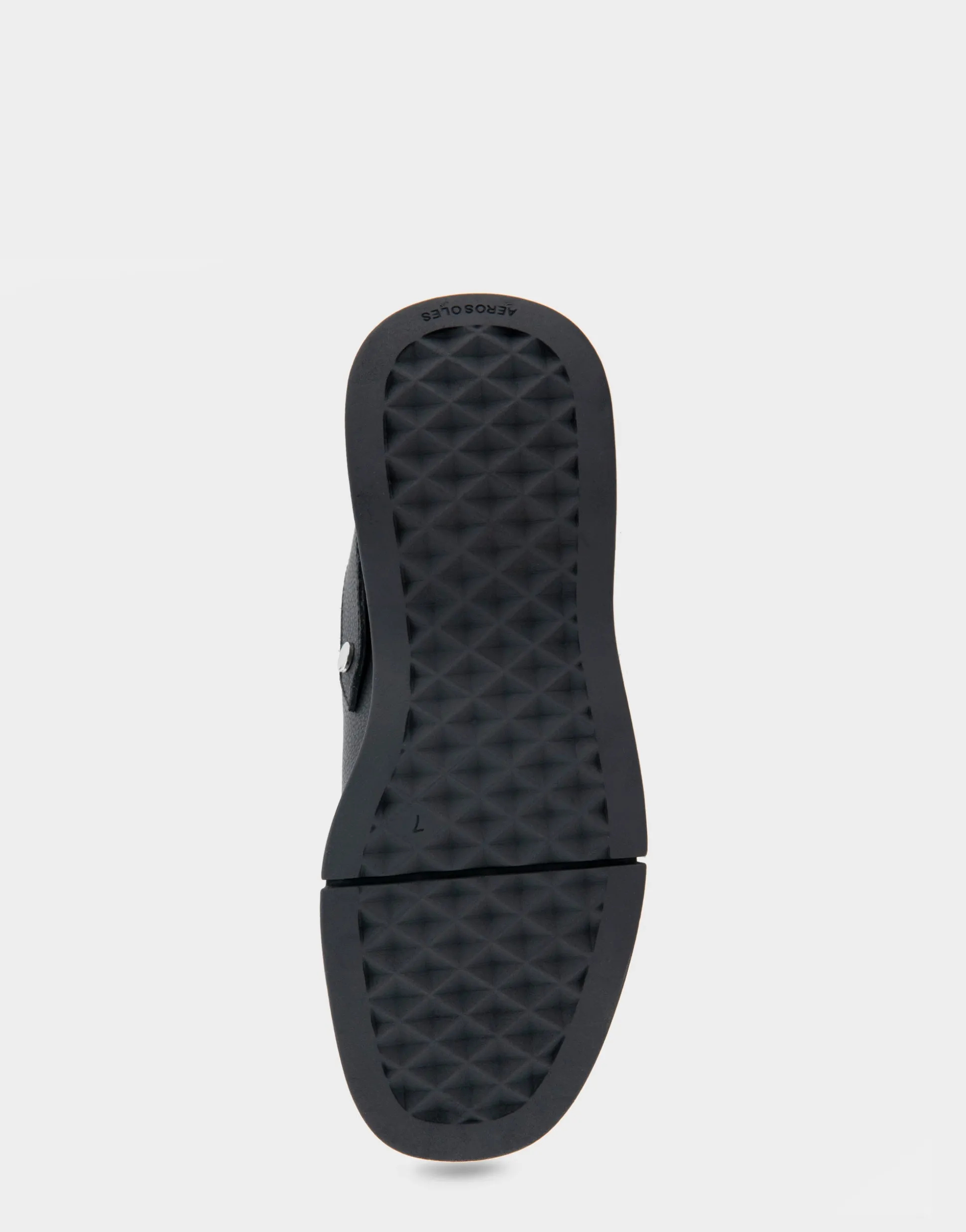 Comfortable Women's Flexible Molded Unit Convertible Clog in Black Leather Leather