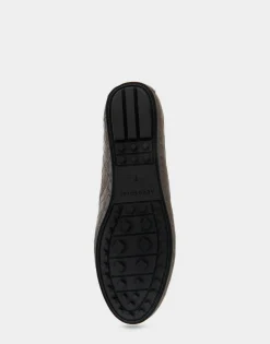 Comfortable Women's Horsebit Driver Moc in Chocolate Croco Faux Leather Croco Faux Leather