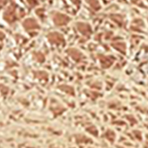 Comfortable Women's Laser Cut Slingback Thong Sandal in Soft Gold Faux Leather