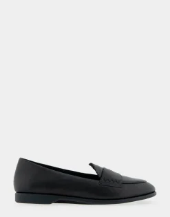 Comfortable Women's Loafer in Black Genuine Leather