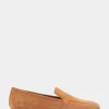 Comfortable Women's Loafer in Tan Genuine Suede