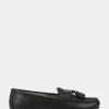 Comfortable Women's Loafer in Black Faux Leather