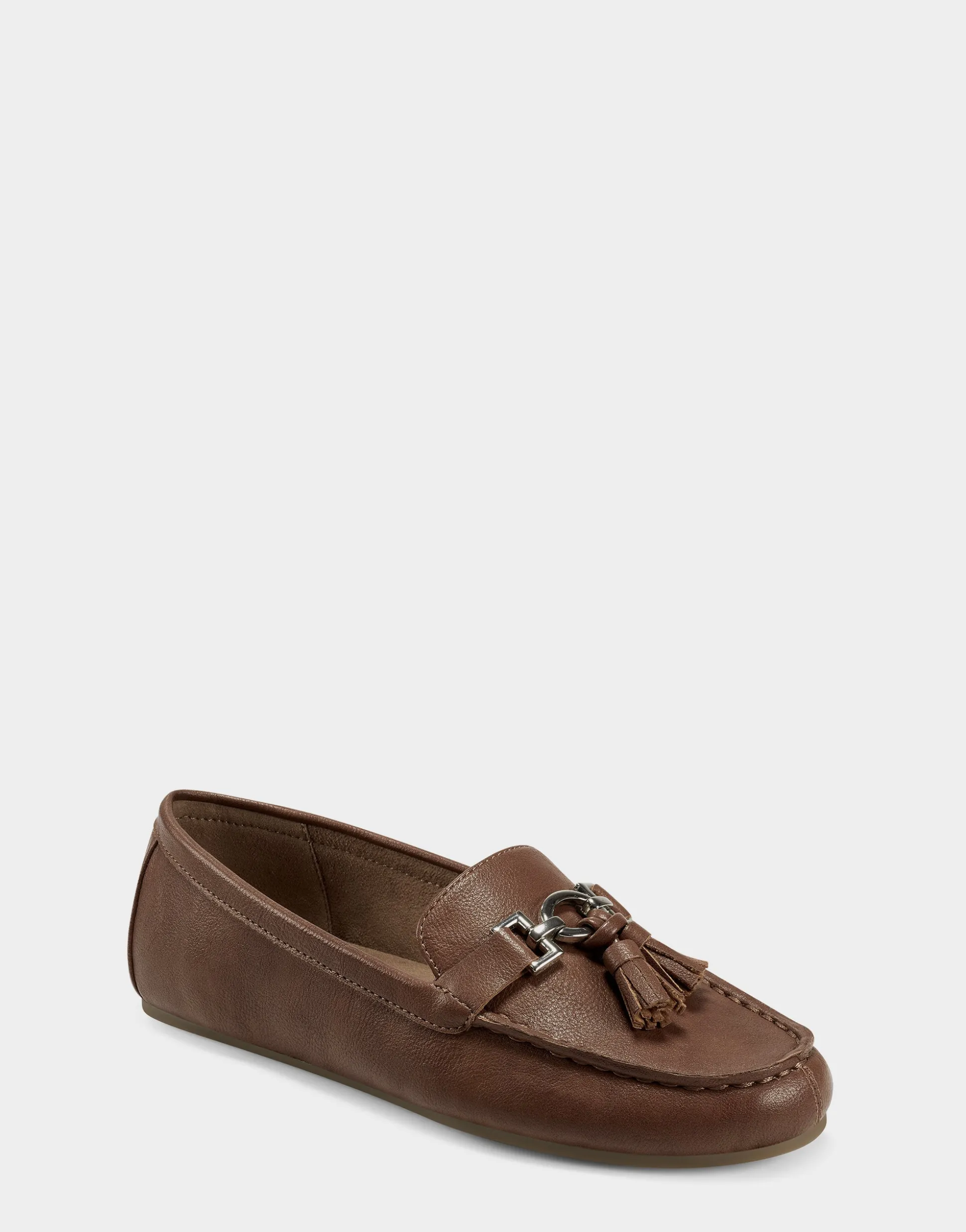 Comfortable Women's Loafer in Tan Faux Leather