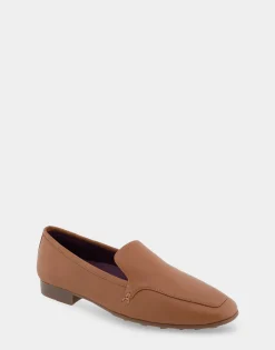 Comfortable Women's Loafer in Tan Genuine Leather