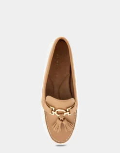 Comfortable Women's Loafer in Doe Faux Leather