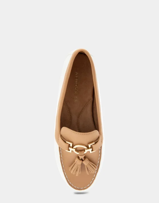 Comfortable Women's Loafer in Doe Faux Leather