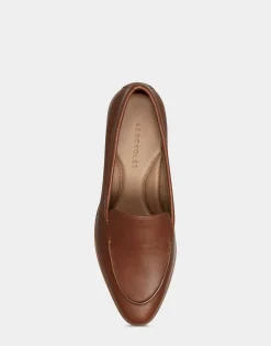 Comfortable Women's Loafer in Tan Genuine Leather