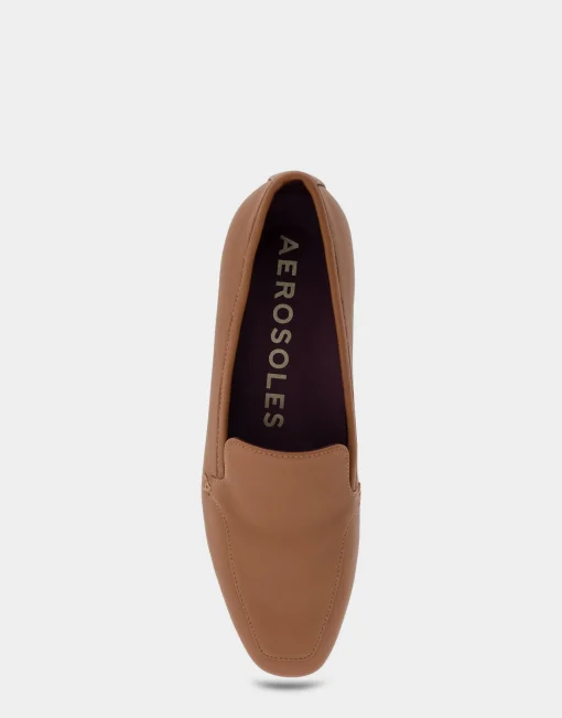 Comfortable Women's Loafer in Tan Genuine Leather