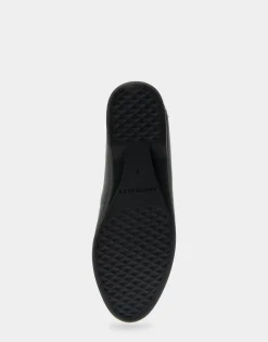 Comfortable Women's Loafer in Black Genuine Leather