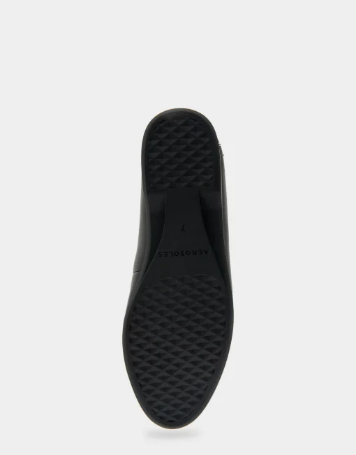 Comfortable Women's Loafer in Black Genuine Leather