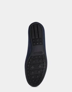 Comfortable Women's Loafer in Navy Faux Suede