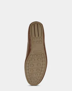 Comfortable Women's Loafer in Tan Faux Leather