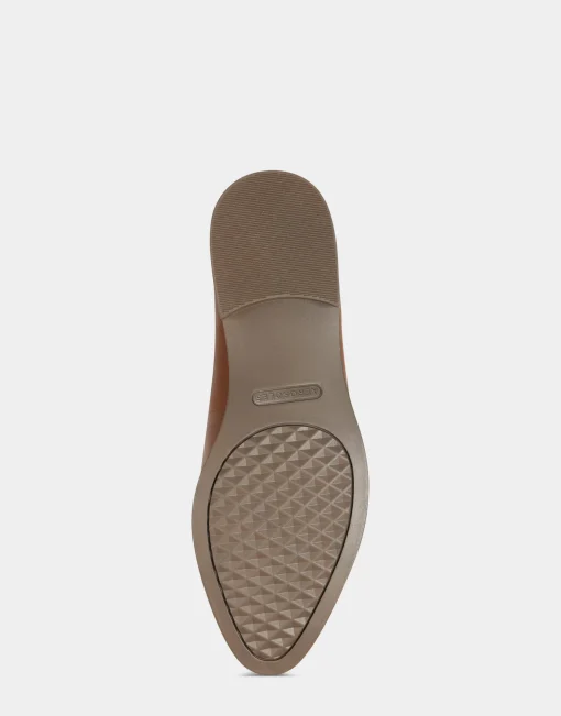 Comfortable Women's Loafer in Tan Genuine Leather