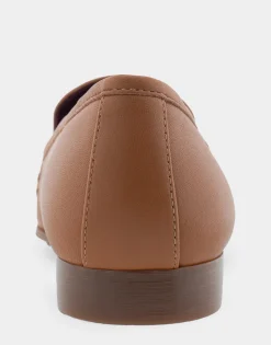 Comfortable Women's Loafer in Tan Genuine Leather