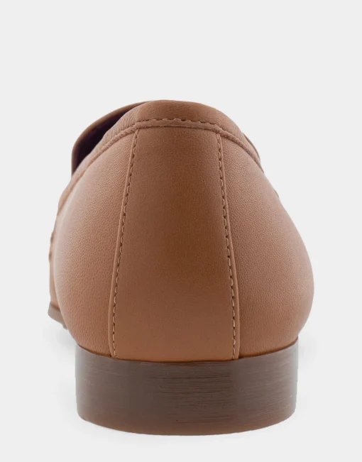 Comfortable Women's Loafer in Tan Genuine Leather