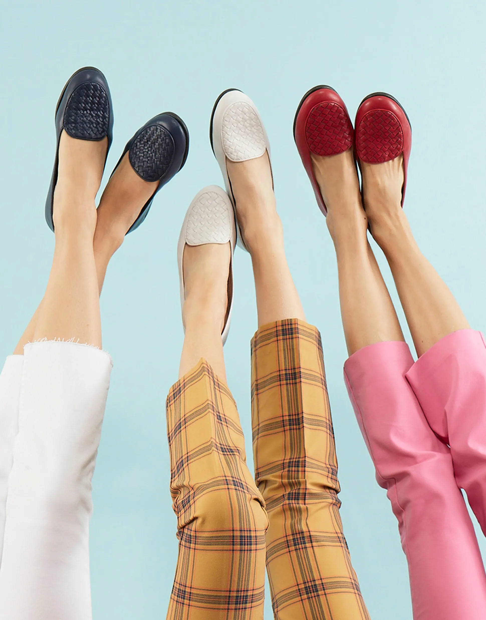Comfortable Women's Loafer in Navy Faux Leather