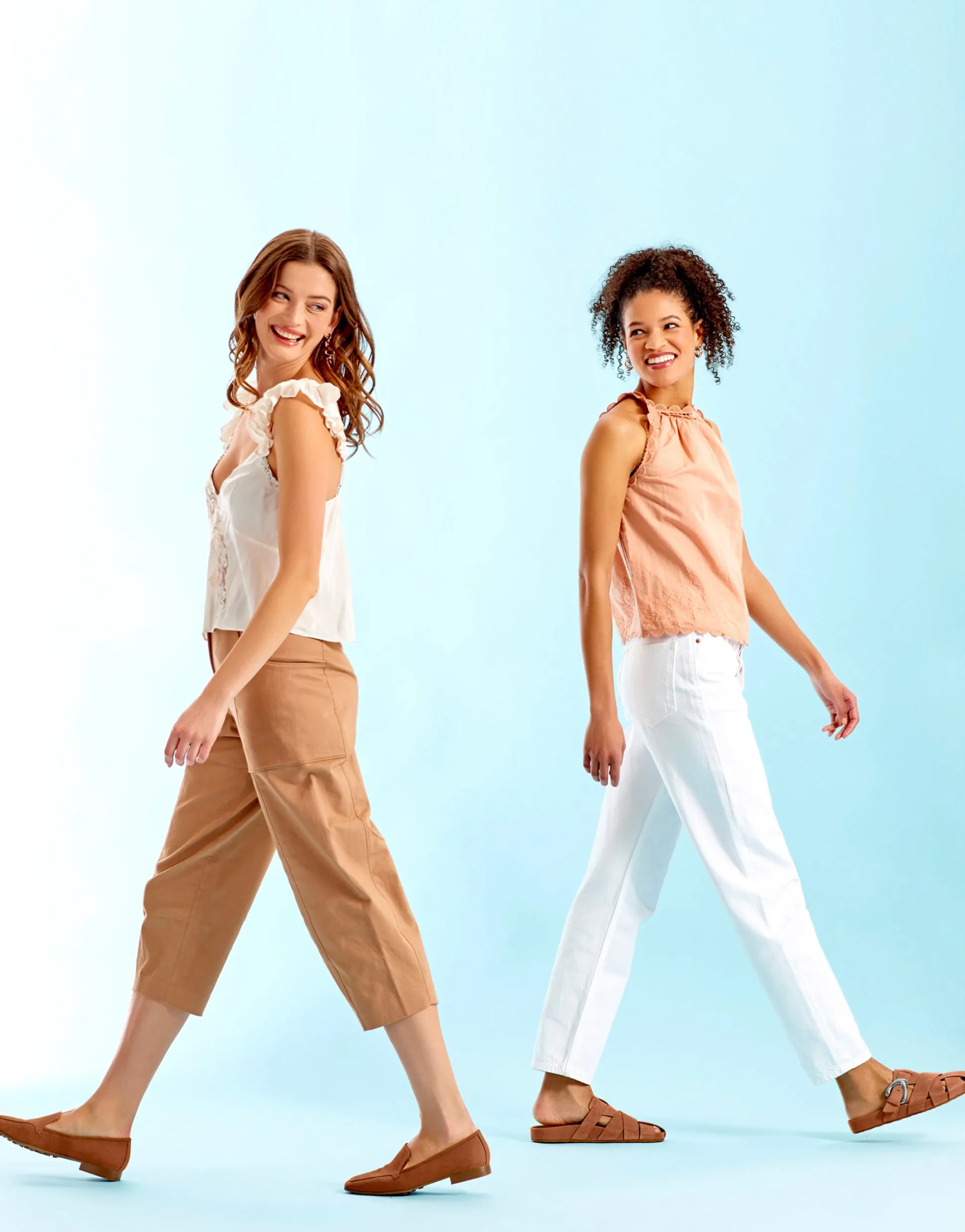 Comfortable Women's Loafer in Tan Genuine Suede