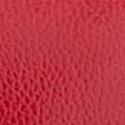 Comfortable Women's Mid-heel Pump in Racing Red Leather