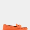 Comfortable Women's Ornamented Driver in Mandarin Leather