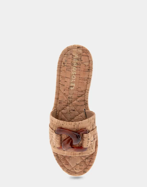 Comfortable Women's Ornamented Sandal in Cork