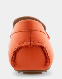 Comfortable Women's Ornamented Driver in Mandarin Leather