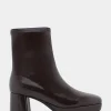 Comfortable Women's Platform Boot in Java Patent Faux Leather