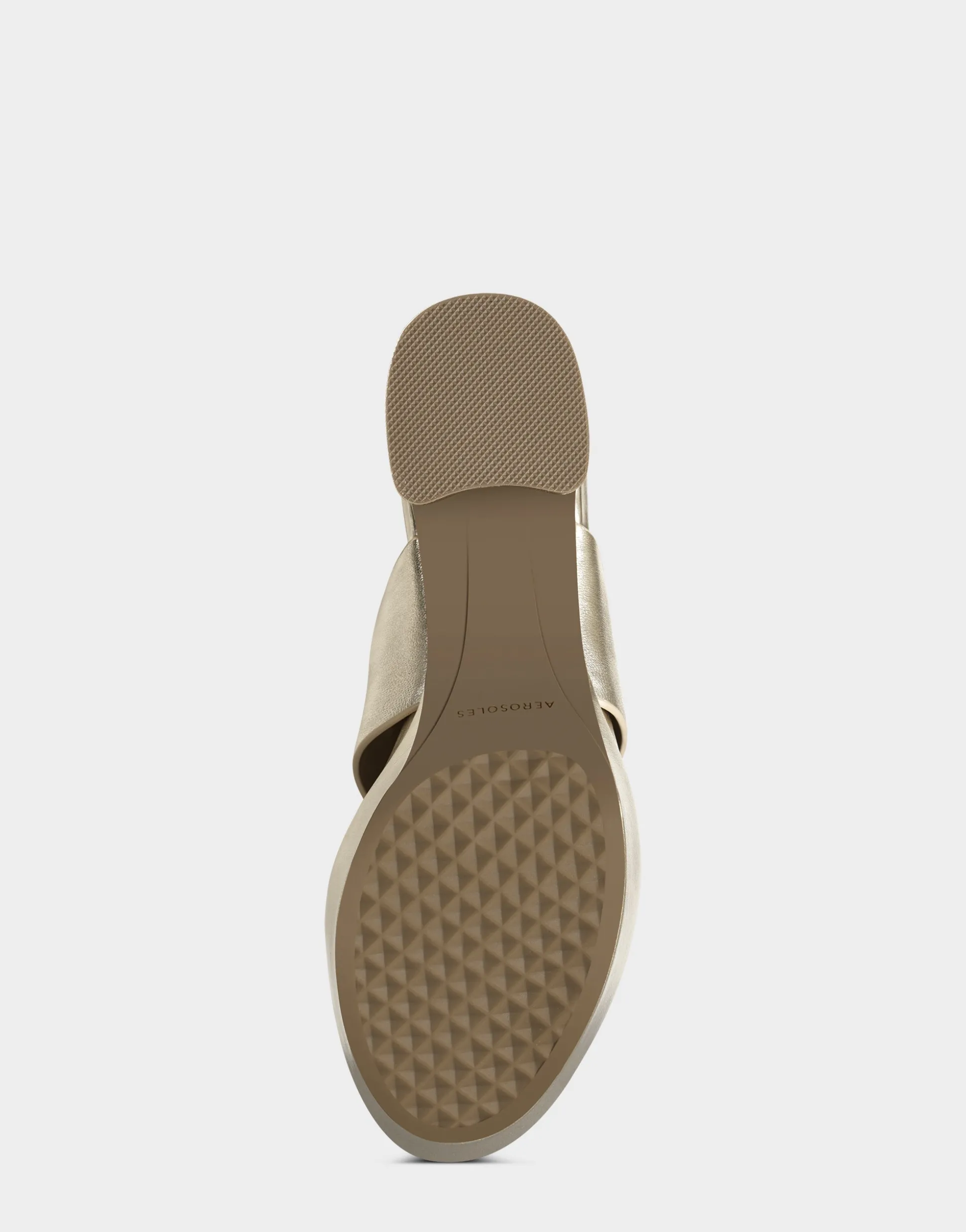 Comfortable Women's Platform Sandal in Gold Metallic Leather