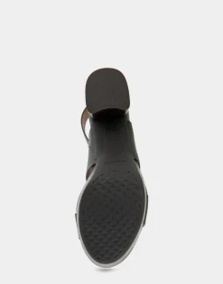 Comfortable Women's Platform Sandal in Fir Green Leather Leather