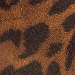 Comfortable Women's Platform Sandal in Leopard Print Faux Suede