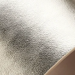 Comfortable Women's Platform Sandal in Gold Metallic Leather