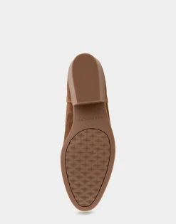 Comfortable Women's Pull On Western Bootie in Tobacco Suede