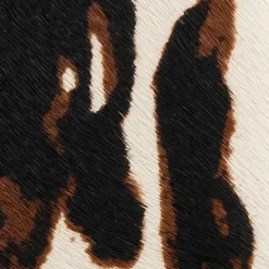 Comfortable Women's Pull On Western Bootie in Cow Print Haircalf