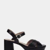Comfortable Women's Sandal in Black Genuine Leather