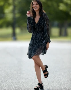 Comfortable Women's Sandal in Black Genuine Suede