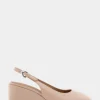 Comfortable Women's Sculpted Wedge Slingback in Cipria Leather